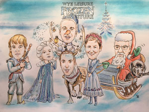 Review of caricature for Company Xmas Card