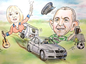 Review of A4 Birthday caricature