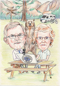 Review of A4 caricature