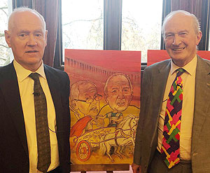 Lord Hunt and Lord Macdonald caricature