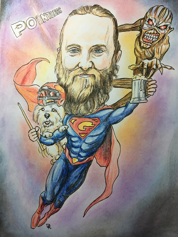 Professional Film Star Caricature From Photograph